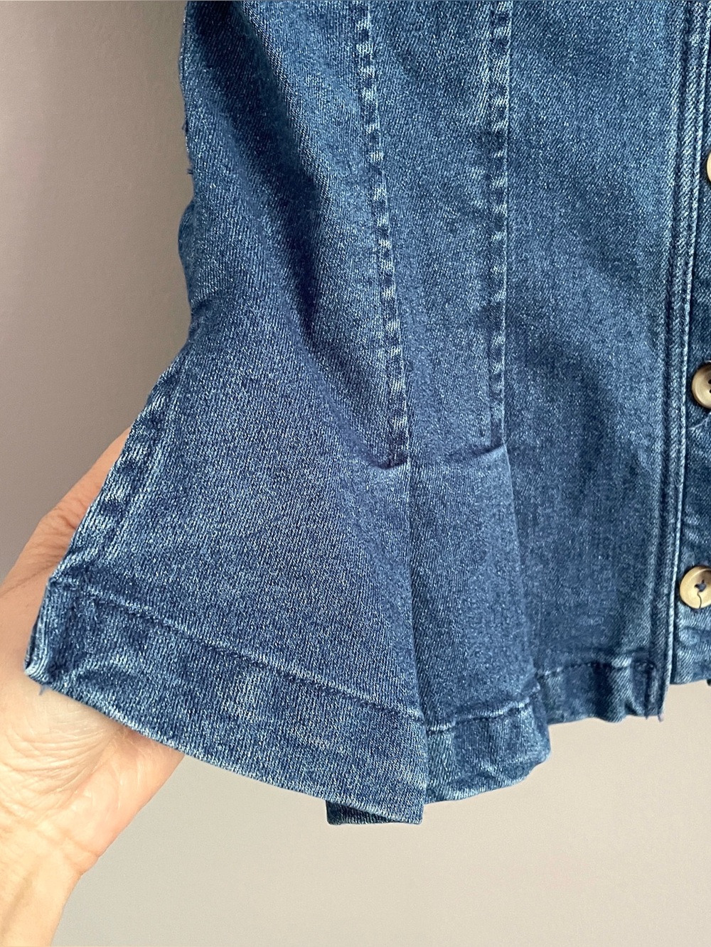 Free People Dylan Pleated Denim Vest Top - Large, new with tags! - Picture 3 of 11